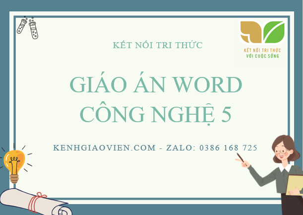 Giáo án công nghệ 5 kết nối tri thức