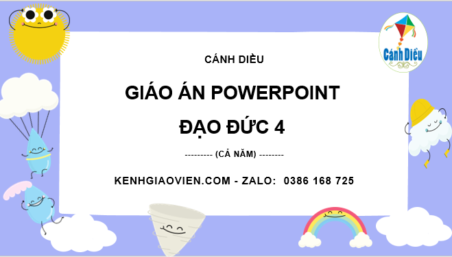 Giáo án điện tử đạo đức 4 cánh diều