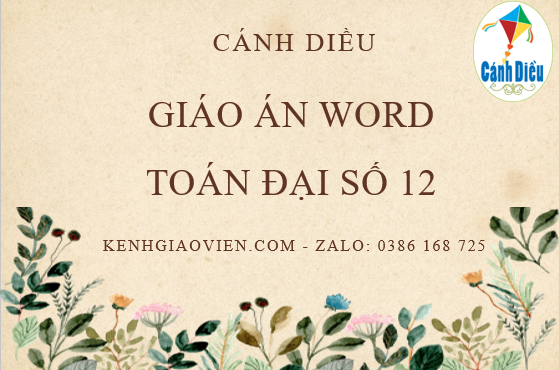 Giáo án đại số 12 cánh diều