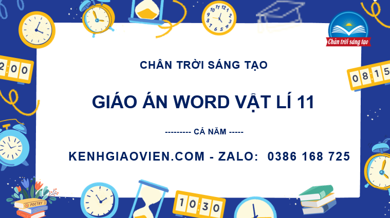 Giáo án vật lí 11 chân trời sáng tạo đủ cả năm