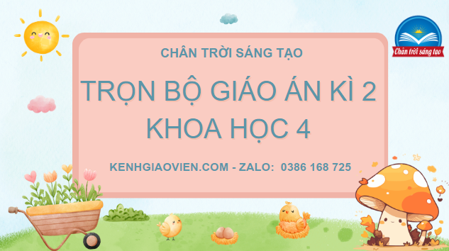 Trọn bộ giáo án word powerpoint kì 2 khoa học 4 chân trời sáng tạo