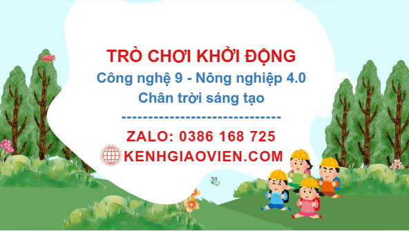 Trò chơi khởi động Công nghệ 9 Nông nghiệp 4.0 Chân trời sáng tạo