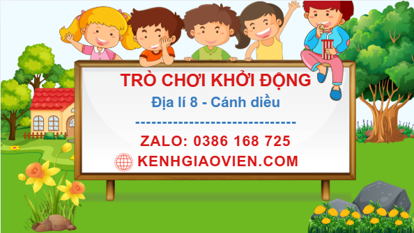 Trò chơi khởi động Địa lí 8 cánh diều