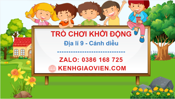 Trò chơi khởi động Địa lí 9 cánh diều