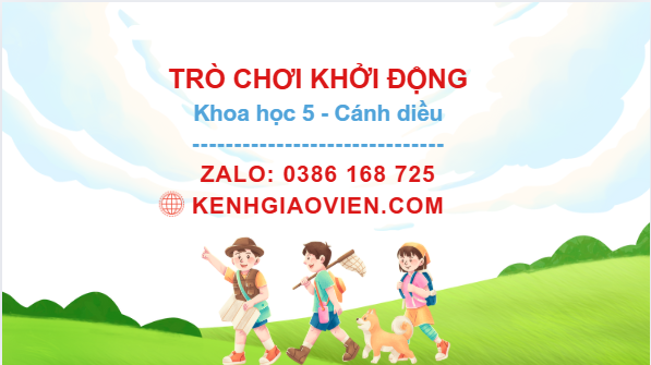 Trò chơi khởi động Khoa học 5 cánh diều