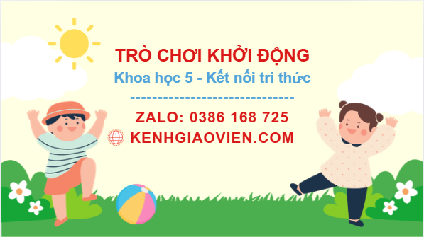 Trò chơi khởi động Khoa học 5 kết nối tri thức
