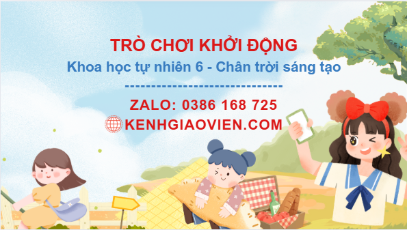 Trò chơi khởi động Khoa học tự nhiên 6 chân trời sáng tạo