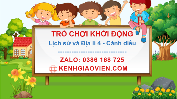 Trò chơi khởi động Lịch sử và Địa lí 4 cánh diều
