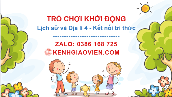 Trò chơi khởi động Lịch sử và Địa lí 4 kết nối tri thức
