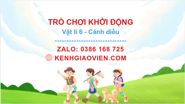 Trò chơi khởi động Vật lí 6 cánh diều