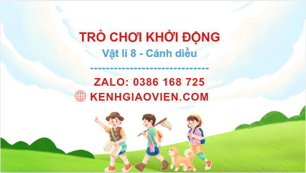 Trò chơi khởi động Vật lí 8 cánh diều