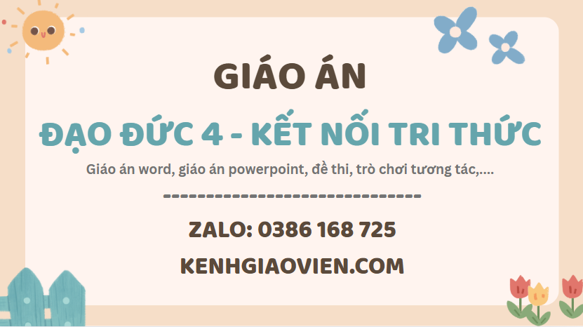 Link tải giáo án đạo đức 4 kết nối tri thức 2025