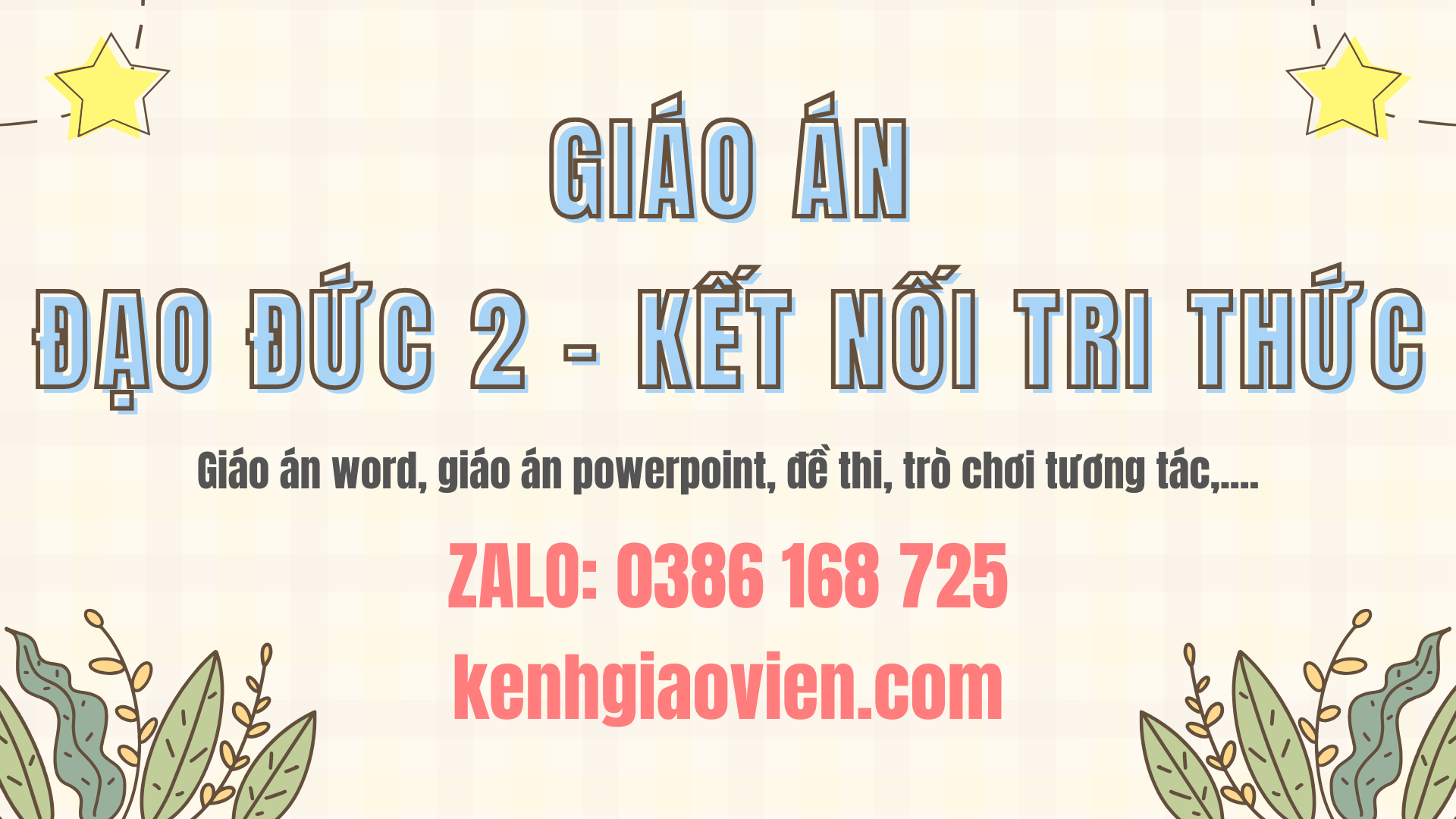 Link tải giáo án đạo đức 2 kết nối tri thức 2025