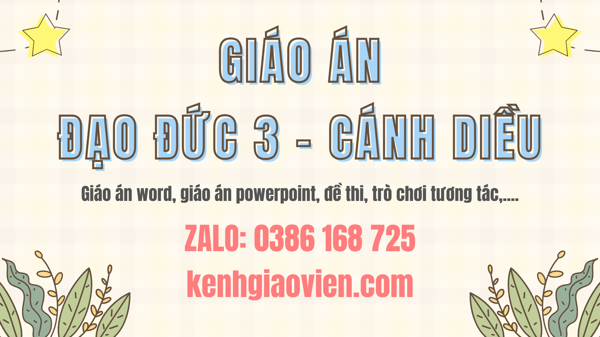 Link tải giáo án đạo đức 3 cánh diều 2025