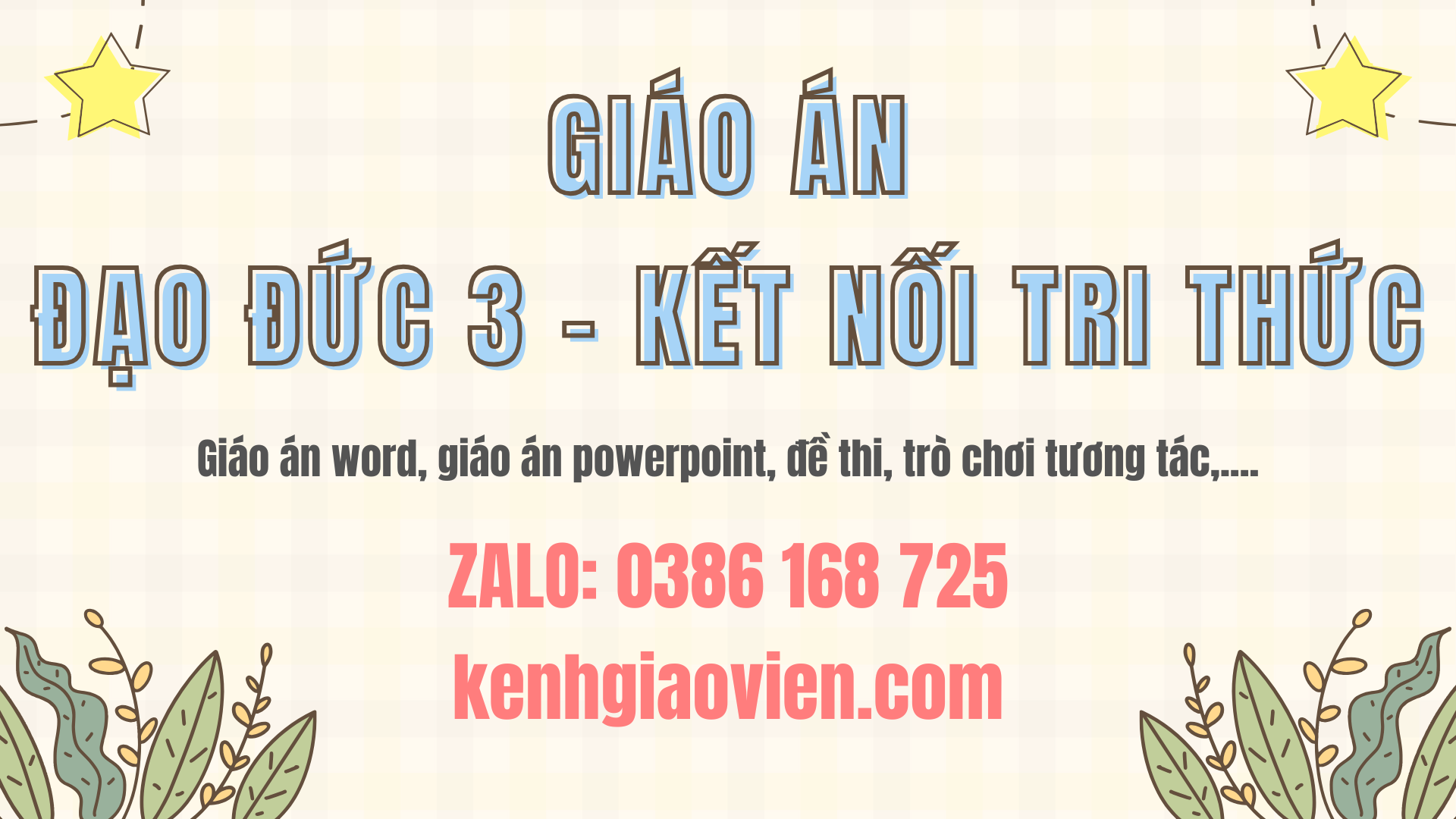 Link tải giáo án đạo đức 3 kết nối tri thức 2025