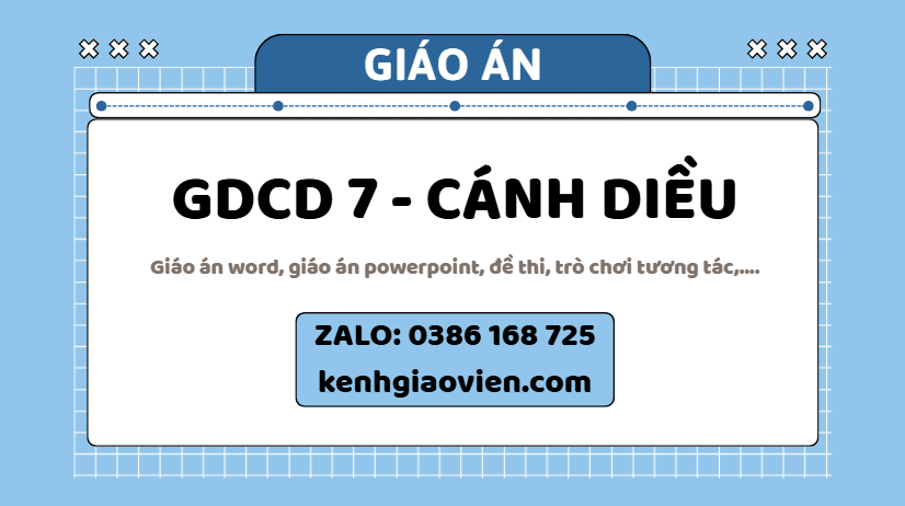 Link tải giáo án giáo dục công dân 7 cánh diều 2025