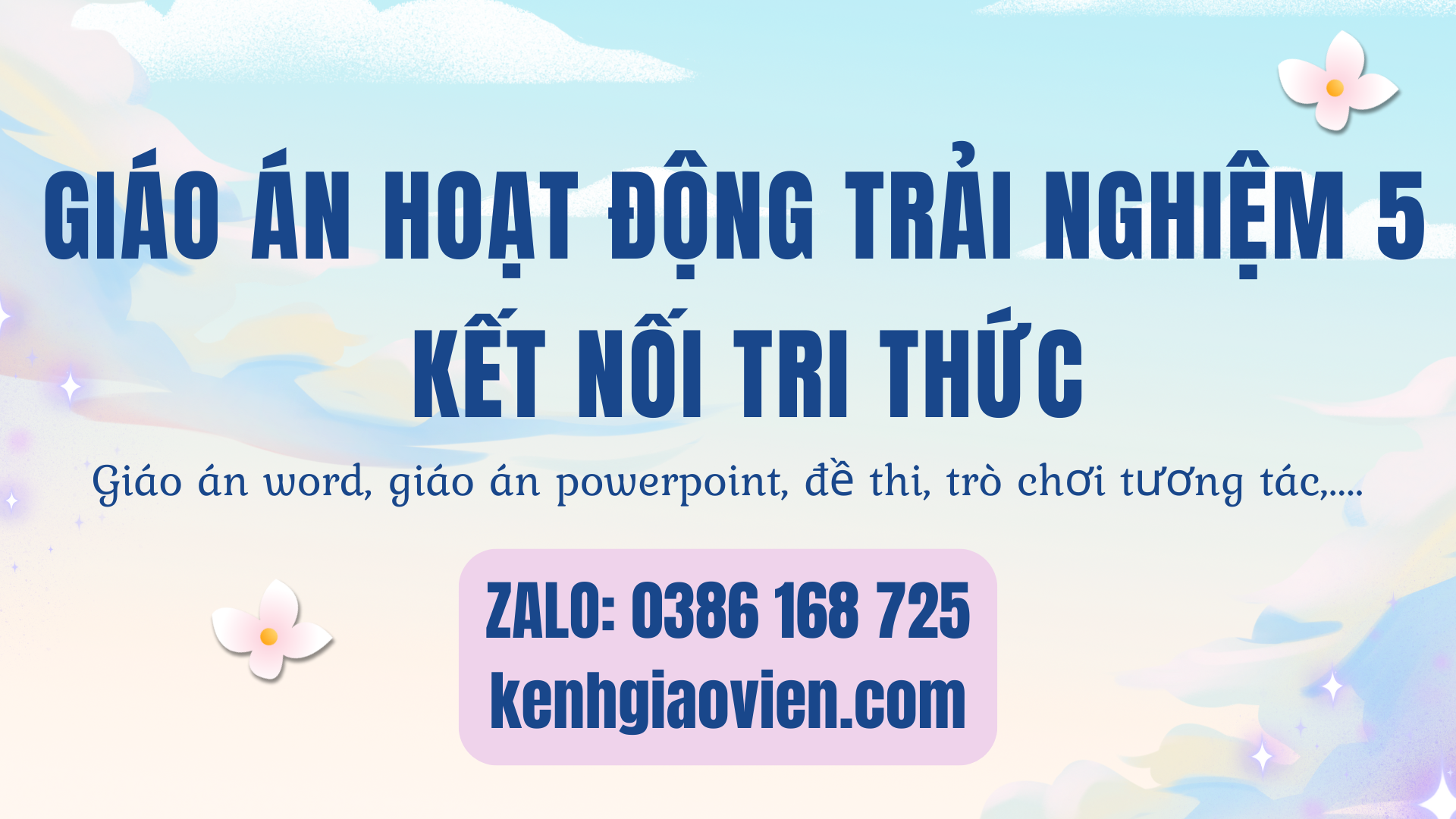 Link tải giáo án hoạt động trải nghiệm 5 kết nối tri thức 2025