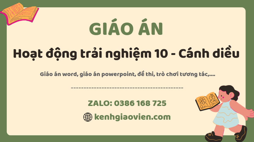 Link tải giáo án hoạt động trải nghiệm 10 cánh diều 2025