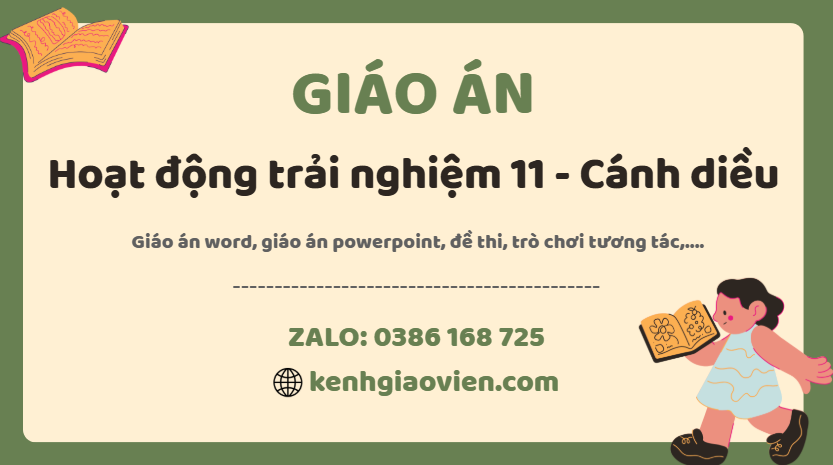 Link tải giáo án hoạt động trải nghiệm 11 cánh diều 2025