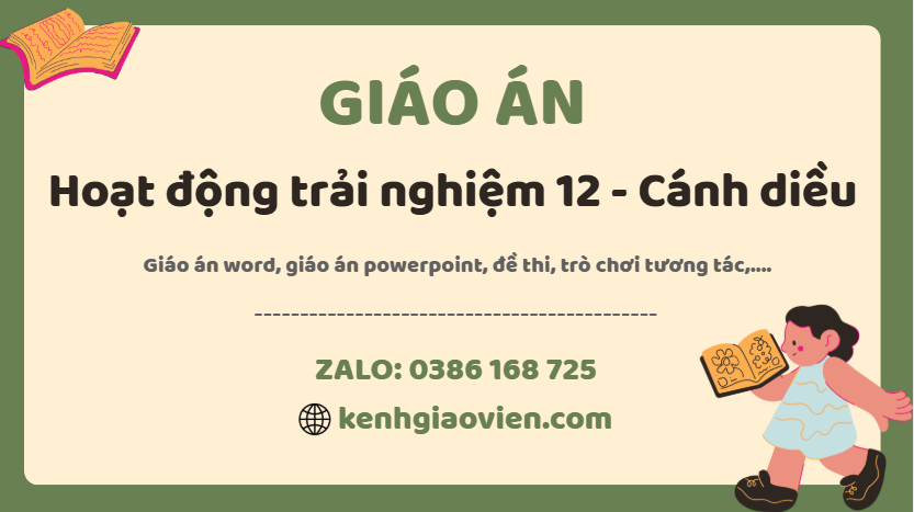 Link tải giáo án hoạt động trải nghiệm 12 cánh diều 2025