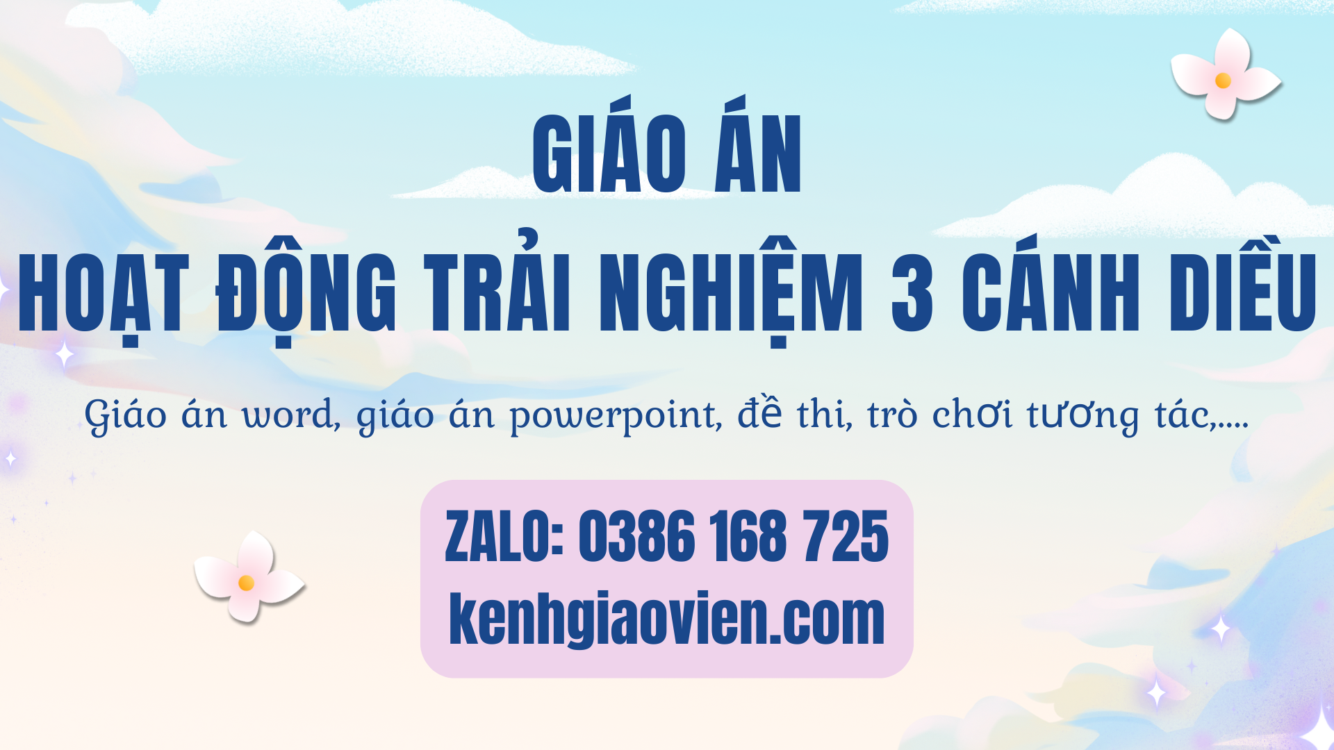 Link tải giáo án hoạt động trải nghiệm 3 cánh diều 2025