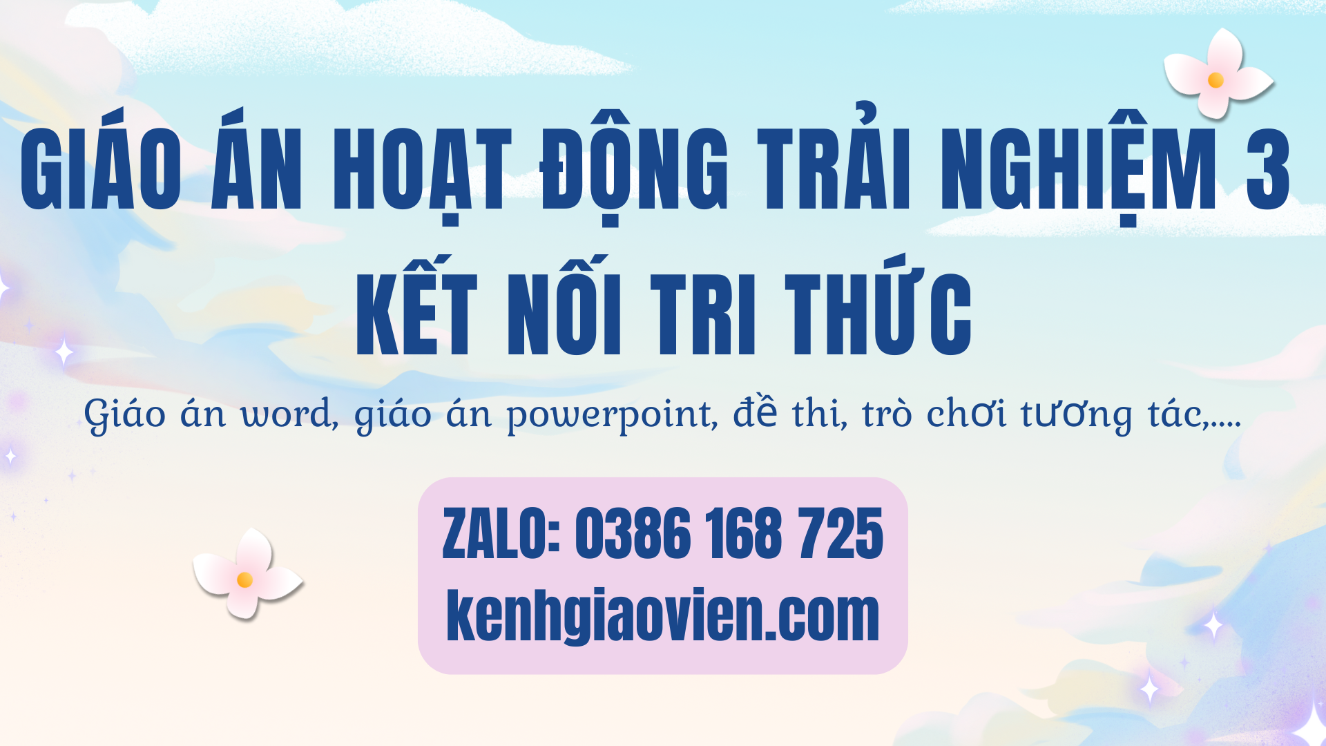 Link tải giáo án hoạt động trải nghiệm 3 kết nối tri thức 2025