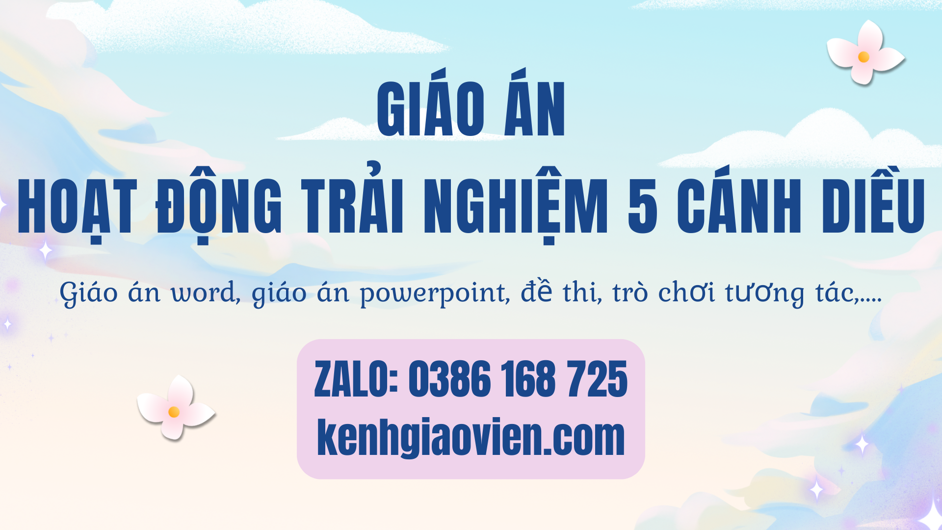 Link tải giáo án hoạt động trải nghiệm 5 cánh diều 2025