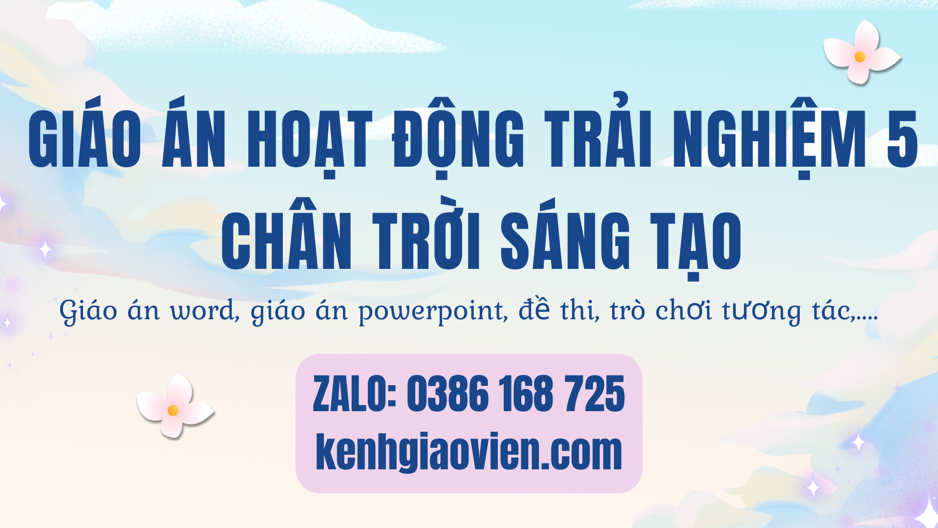Link tải giáo án hoạt động trải nghiệm 5 chân trời sáng tạo bản 2 2025