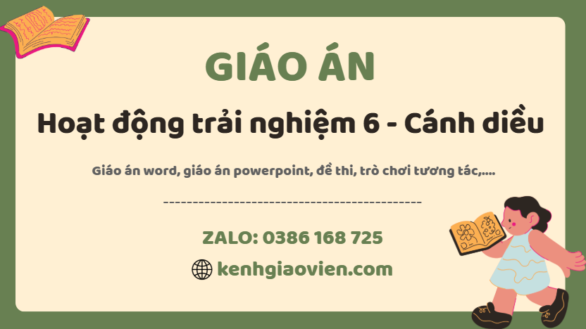 Link tải giáo án hoạt động trải nghiệm 6 cánh diều 2025