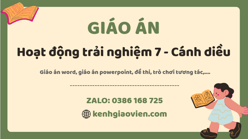 Link tải giáo án hoạt động trải nghiệm 7 cánh diều 2025