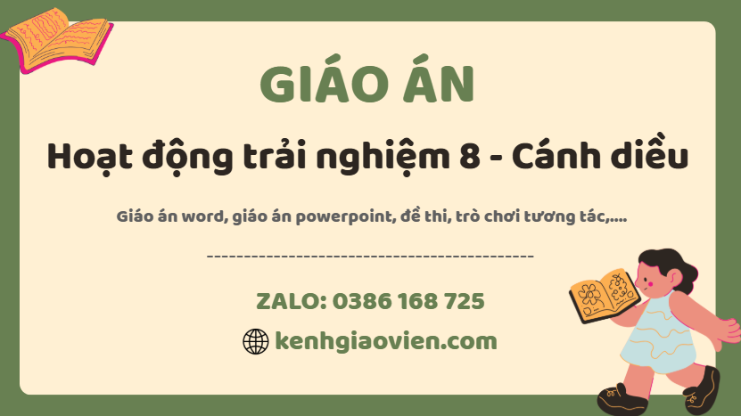 Link tải giáo án hoạt động trải nghiệm 8 cánh diều 2025