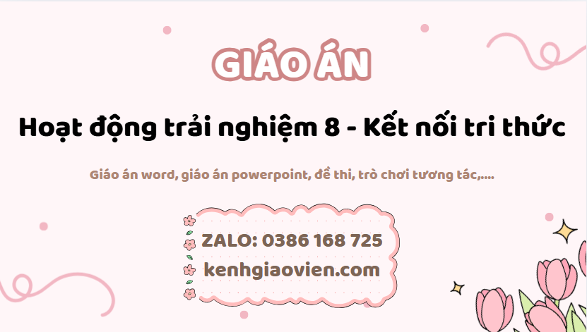 Link tải giáo án hoạt động trải nghiệm 8 kết nối tri thức 2025