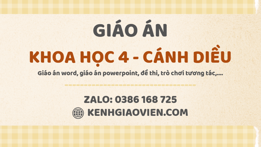 Link tải giáo khoa học 4 cánh diều 2025