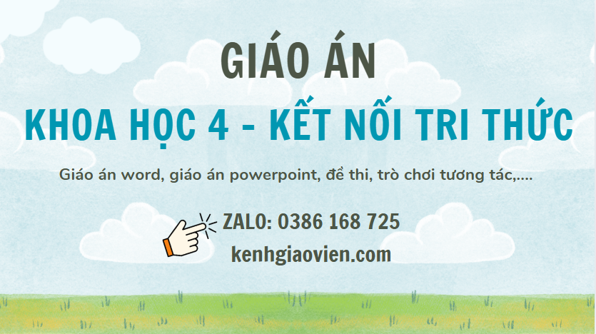 Link tải giáo án khoa học 4 kết nối tri thức 2025