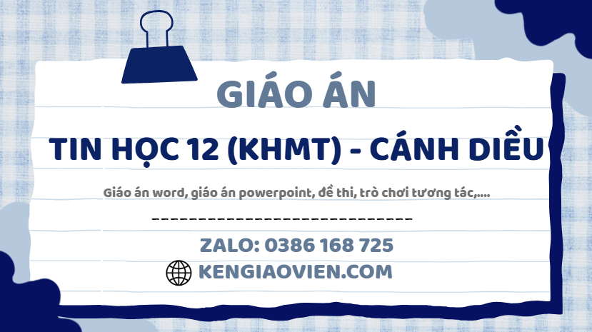 Link tải giáo án tin học 12 khoa học máy tính cánh diều 2025