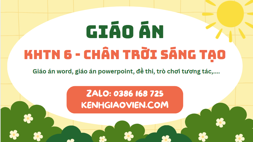 Link tải giáo án khoa học tự nhiên 6 chân trời sáng tạo 2025