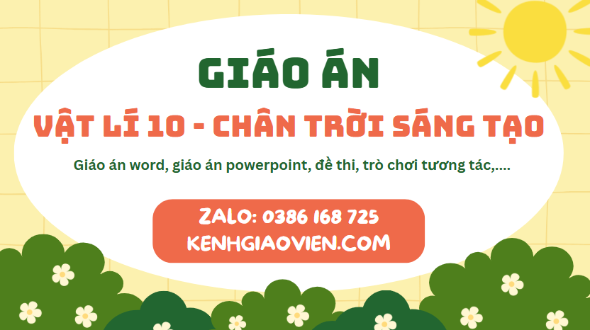 Link tải giáo án vật lí 10 chân trời sáng tạo 2025