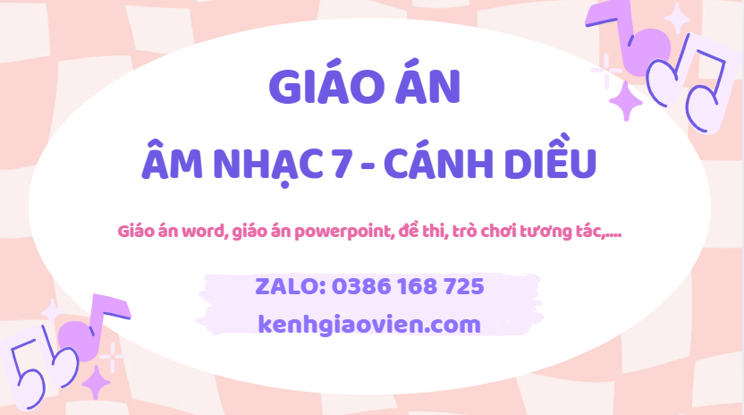 Link tải giáo án âm nhạc 7 cánh diều 2025