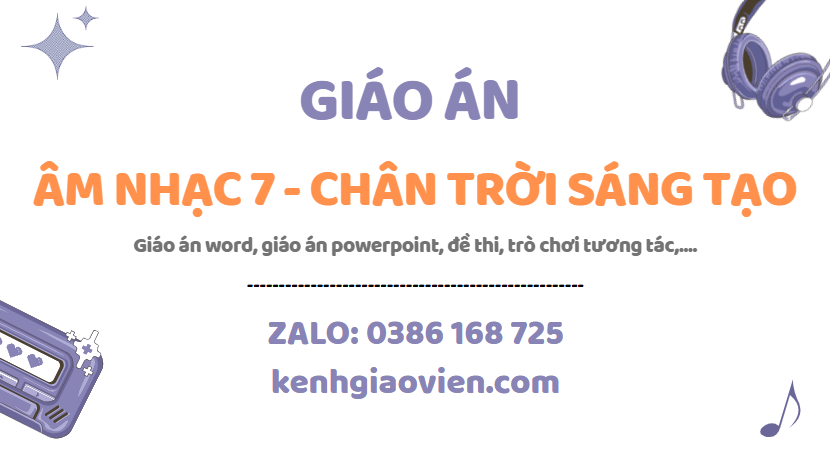 Link tải giáo án âm nhạc 7 chân trời sáng tạo 2025