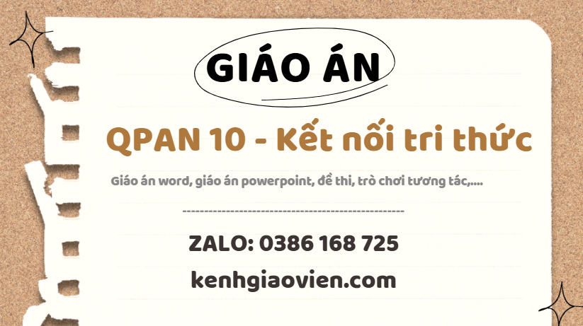 Link tải giáo án quốc phòng 10 kết nối tri thức 2025
