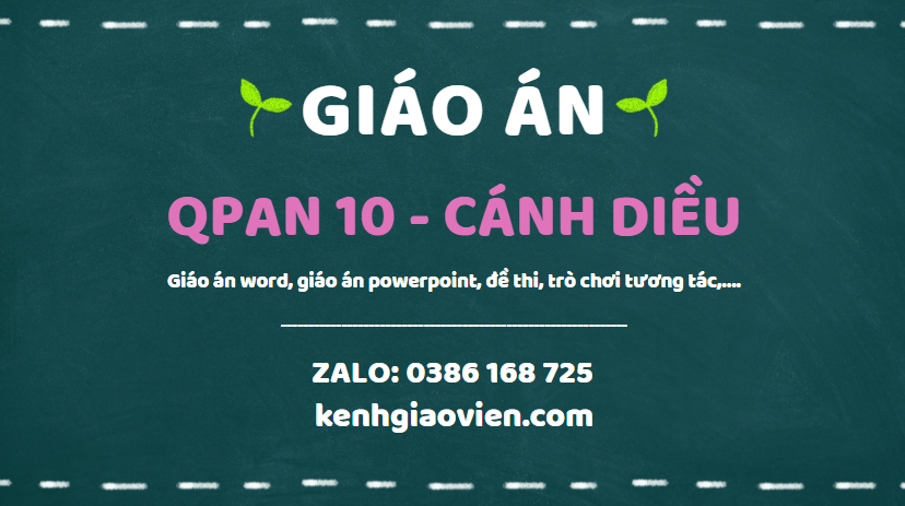 Link tải giáo án quốc phòng 10 cánh diều 2025