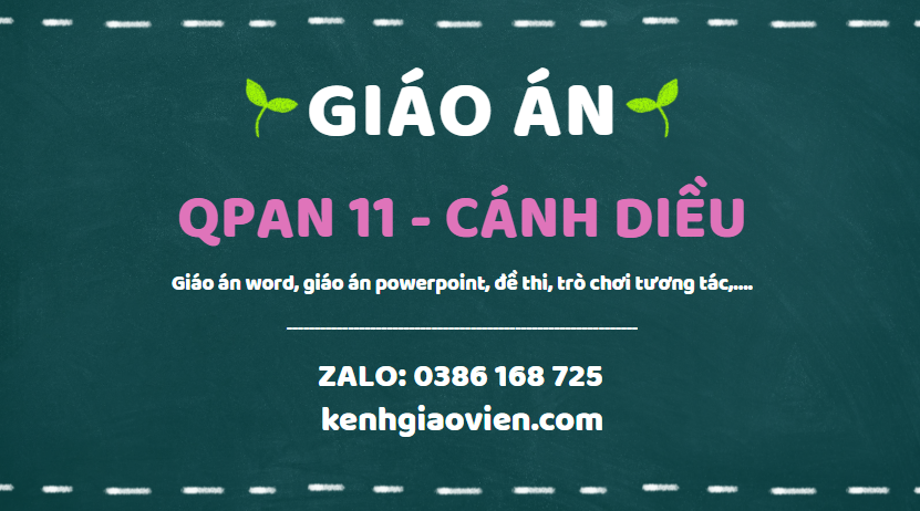 Link tải giáo án quốc phòng 11 cánh diều 2025