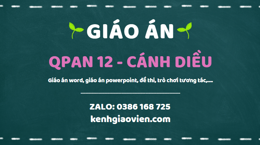 Link tải giáo án quốc phòng 12 cánh diều 2025