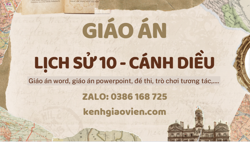Link tải giáo án lịch sử 10 cánh diều 2025