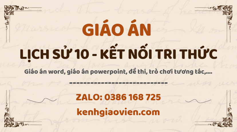 Link tải giáo án lịch sử 10 kết nối tri thức 2025