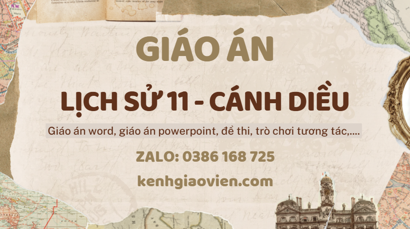 Link tải giáo án lịch sử 11 cánh diều 2025