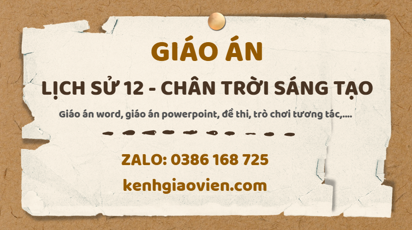 Link tải giáo án lịch sử 12 chân trời sáng tạo 2025