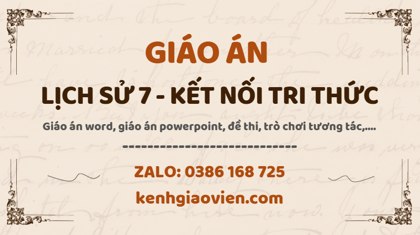 Link tải giáo án lịch sử 7 kết nối tri thức 2025