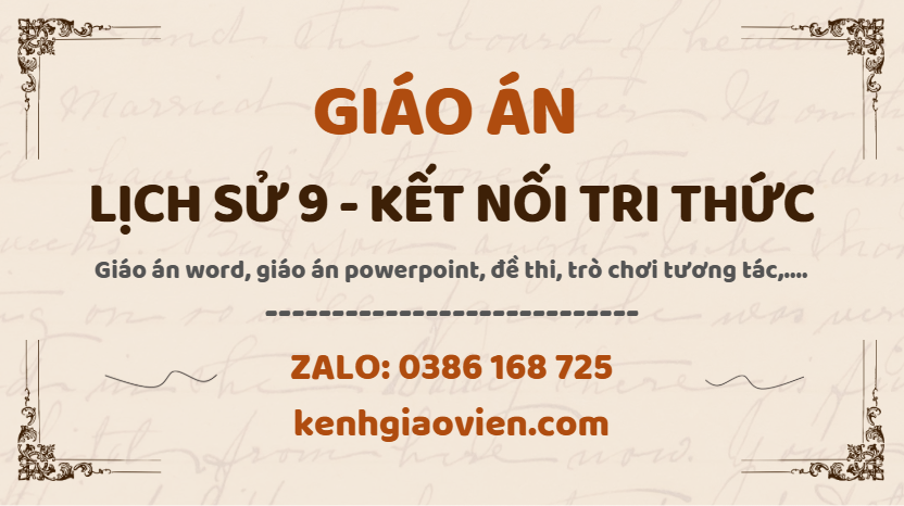 Link tải giáo án lịch sử 9 kết nối tri thức 2025