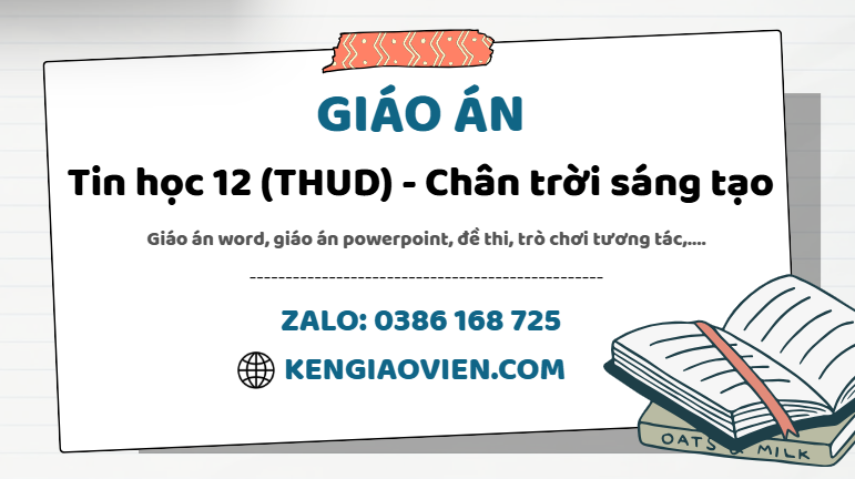 Link tải giáo án tin học 12 tin học ứng dụng chân trời sáng tạo 2025